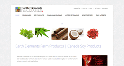Desktop Screenshot of earthelementsfarmproducts.com